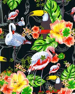 Flamingo Paradise  Fabric