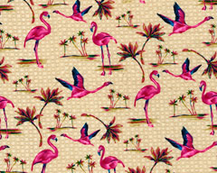 Flamingo - Rayon Challis Fabric