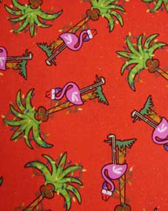 Flamingo - Christmas party Fabric