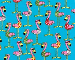 Sharp Flamingos Fabric